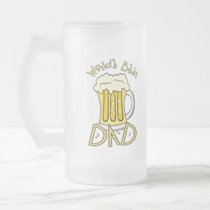 Bier-Vater-Tassen Mattglas Bierglas