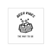 Bier vibriert den Weg Gummistempel (Prägung)