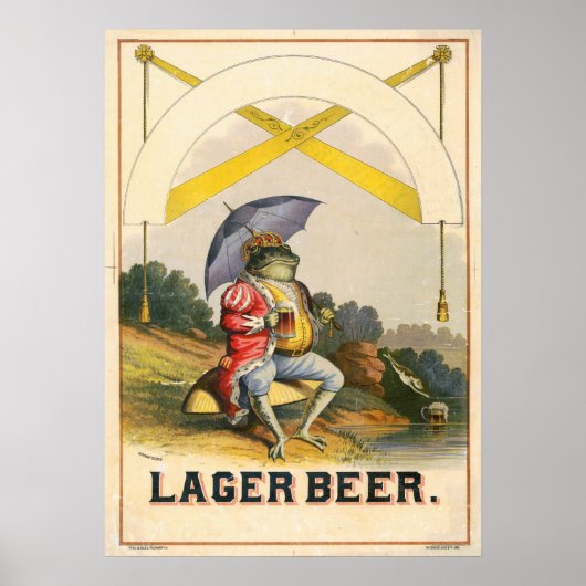 Bier Vintag Poster (Vorne)