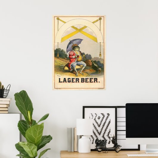 Bier Vintag Poster (Heimbüro)