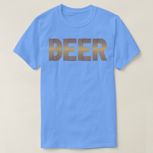 Bier Vintager Retro-Look T-Shirt (Design vorne)