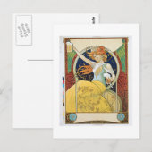 Bier Vintages Getränk und Kunst Postkarte (Vorne/Hinten)