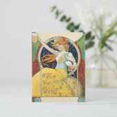 Bier Vintages Getränk und Kunst Postkarte (Stehend Vorderseite)