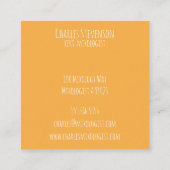 Bier-Visitenkarten Quadratische Visitenkarte (Rückseite)