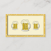 Bier-Visitenkarten Visitenkarte (Rückseite)