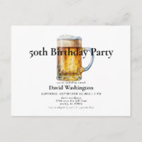 Bier vom Fass zum 50. Geburtstag des Mannes