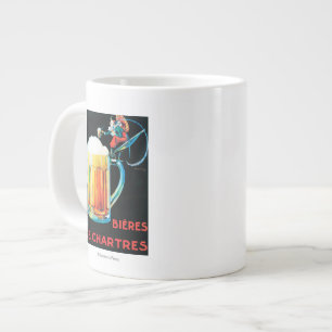Bier von Chartres-Werbeplakat Jumbo-Tasse