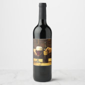 Bier vs Wein Weinetikett (Vorderseite)