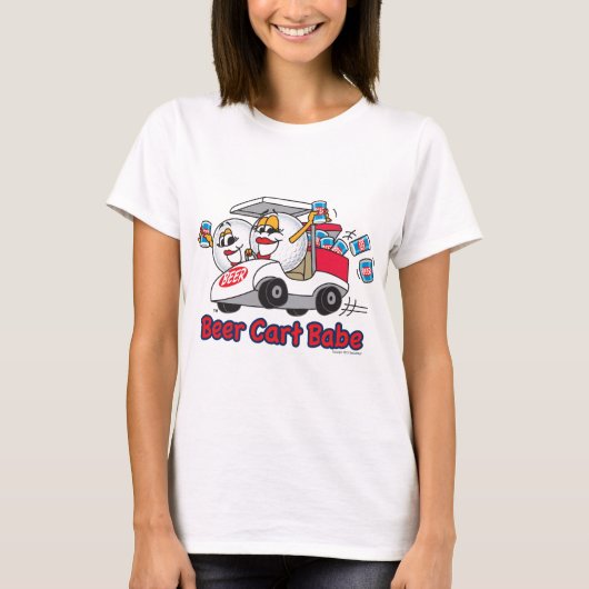 Bier-Wagen-Baby-Golf-Turnier T-Shirt (Vorderseite)