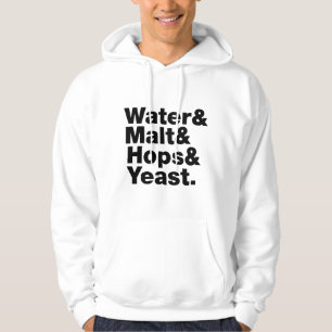 Bier = Wasser & Malt & Hopfen & Hefe. Hoodie