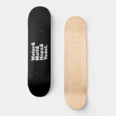 Bier = Wasser & Malt & Hopfen & Hefe. Skateboard (Vorderseite)