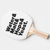 Bier = Wasser & Malt & Hopfen & Hefe. Tischtennis Schläger (Seitenansicht)