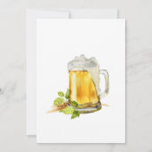 Bier Weide Grüne und Gold Save The Date (Rückseite)