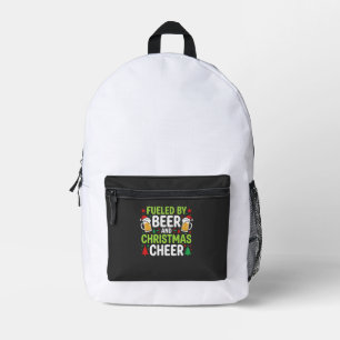 Bier Weihnachtsfreude Feiertags-Trinken Vektor Bedruckter Rucksack