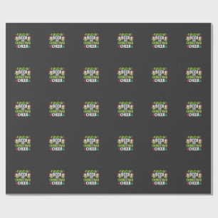 Bier Weihnachtsfreude Feiertags-Trinken Vektor Geschenkpapier