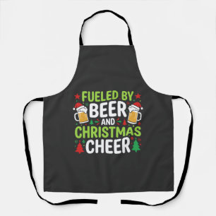 Bier Weihnachtsfreude Feiertags-Trinken Vektor Schürze