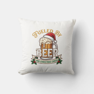 Bier-Weihnachtsfreude-Tasse Santa Hut Stechpalme Kissen