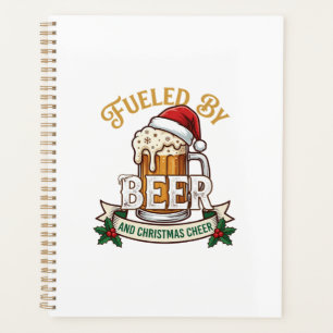 Bier-Weihnachtsfreude-Tasse-Santa-Hut-Stechpalme Planer