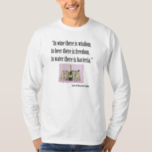 Bier, Wein und Schweine - lassen Sie den Spaß T-Shirt