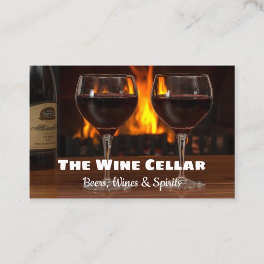 Bier Weine & Spirits Visitenkarte. Visitenkarte (Vorderseite)