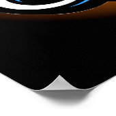 BIER - Weiß auf braun Poster (Ecke)