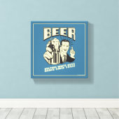 Bier: Weiße Typ tanzen seit Leinwanddruck (Insitu (Holzboden))