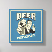 Bier: Weiße Typ tanzen seit Leinwanddruck (Vorderseite)