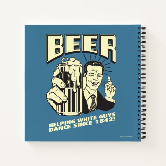Bier: Weiße Typ tanzen seit Notizblock (Rückseite)