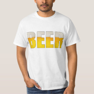 Bier-weißer Wert-T - Shirt