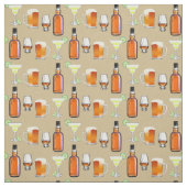 Bier Whiskey und Cocktails auf Linen Stoff (Muster)