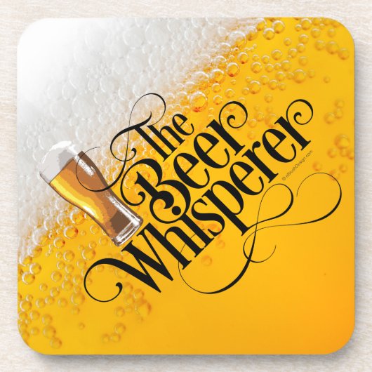 Bier Whisperer Getränkekasten Getränkeuntersetzer (Vorderseite)