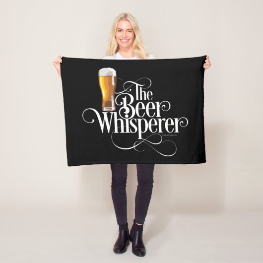 Bier Whisperer (Gold) Fleece Blanket (Beispiel)