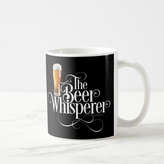 Bier Whisperer (Gold) Kaffeepause Tasse (Rechts)