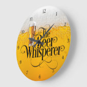 Bier Whisperer große Uhr (Winkel)