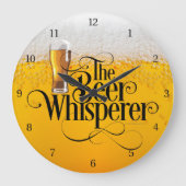 Bier Whisperer große Uhr (Vorderseite)