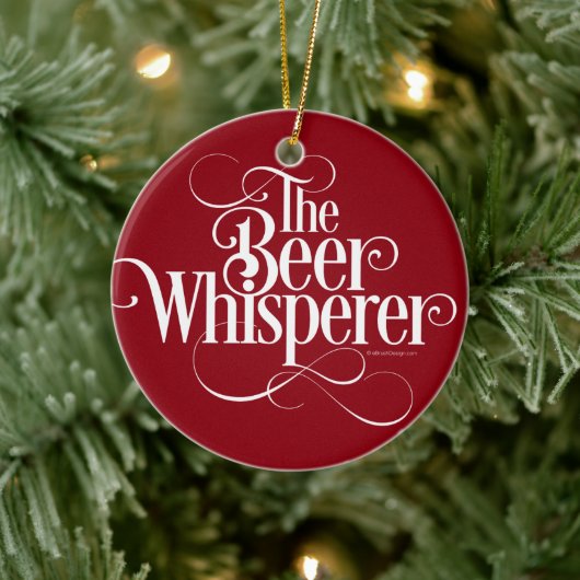 Bier Whisperer Keramik Ornament (Baum)