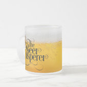 Bier Whisperer Mattiert Glass Kaffee Tasse (Vorderseite Links)