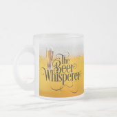 Bier Whisperer Mattiert Glass Kaffee Tasse (Links)