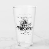 Bier Whisperer (personalisiert) Glas (Vorderseite)