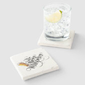 Bier Whisperer Stone Untersetzer (Seitenansicht)