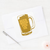 Bier Whisperer Tasse Quadratischer Aufkleber (Umschlag)