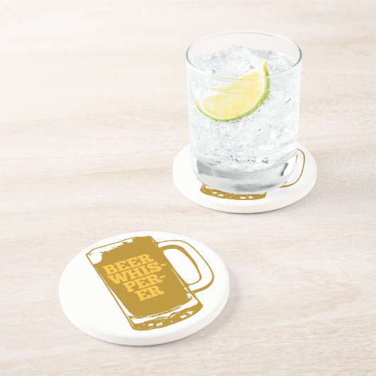 Bier Whisperer Tasse Untersetzer (Seite)