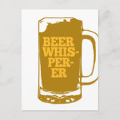 Bier Whisperer Tasse Vertikal Postkarte (Vorderseite)