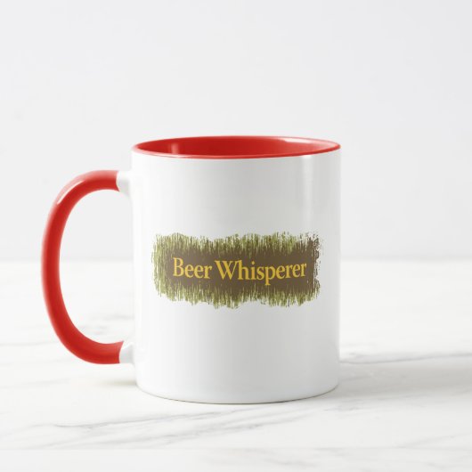 Bier Whisperer Text Kaffee Tasse (Links)
