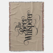 Bier Whisperer Throw Blanket Decke (Vorderseite Vertikal)