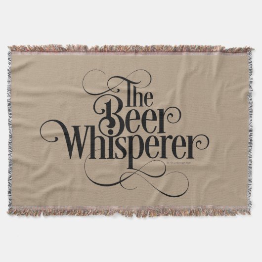 Bier Whisperer Throw Blanket Decke (Vorderseite)