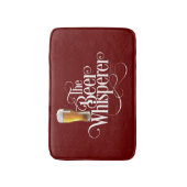 Bier Whisperer (weiß) Badematte (Vorderseite Vertikal)
