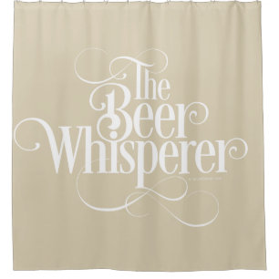 Bier Whisperer (weiß) Duschvorhang