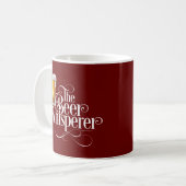 Bier Whisperer (weiß) Tasse (Vorderseite Links)