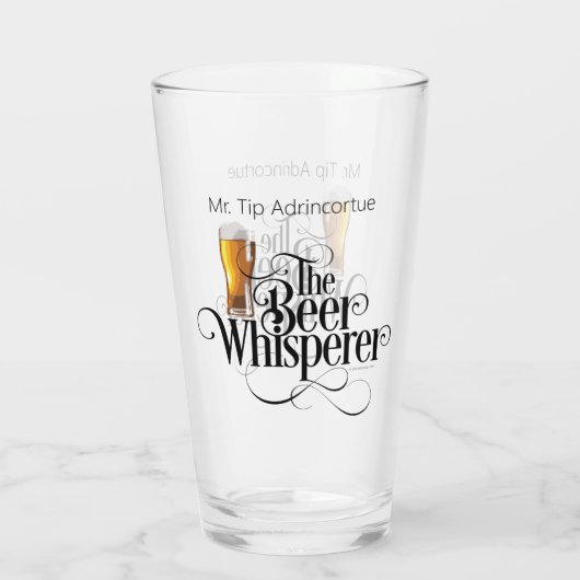 Bier Whisperglas (personalisiert) Glas (Rückseite)